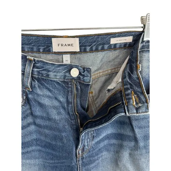 FRAME Le Jane Crop in Northville EUC Size 30 $298 MSRP High Rise
