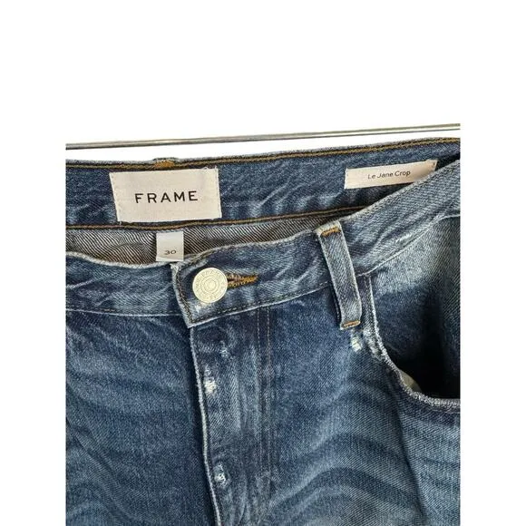 FRAME Le Jane Crop in Northville EUC Size 30 $298 MSRP High Rise