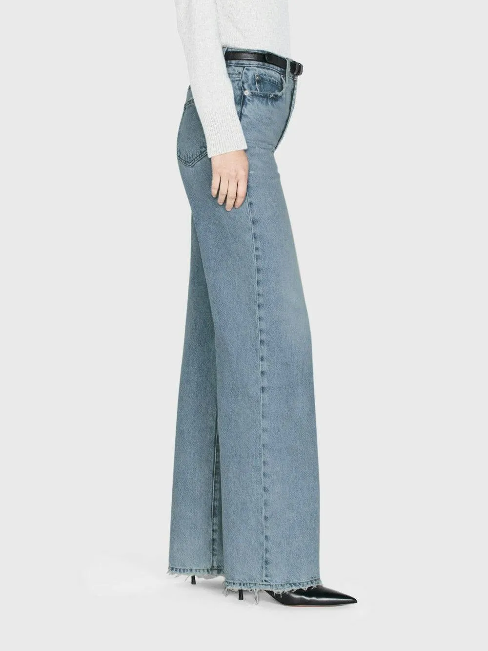 Frame Le Jane Wide Leg Jeans in Ziggy