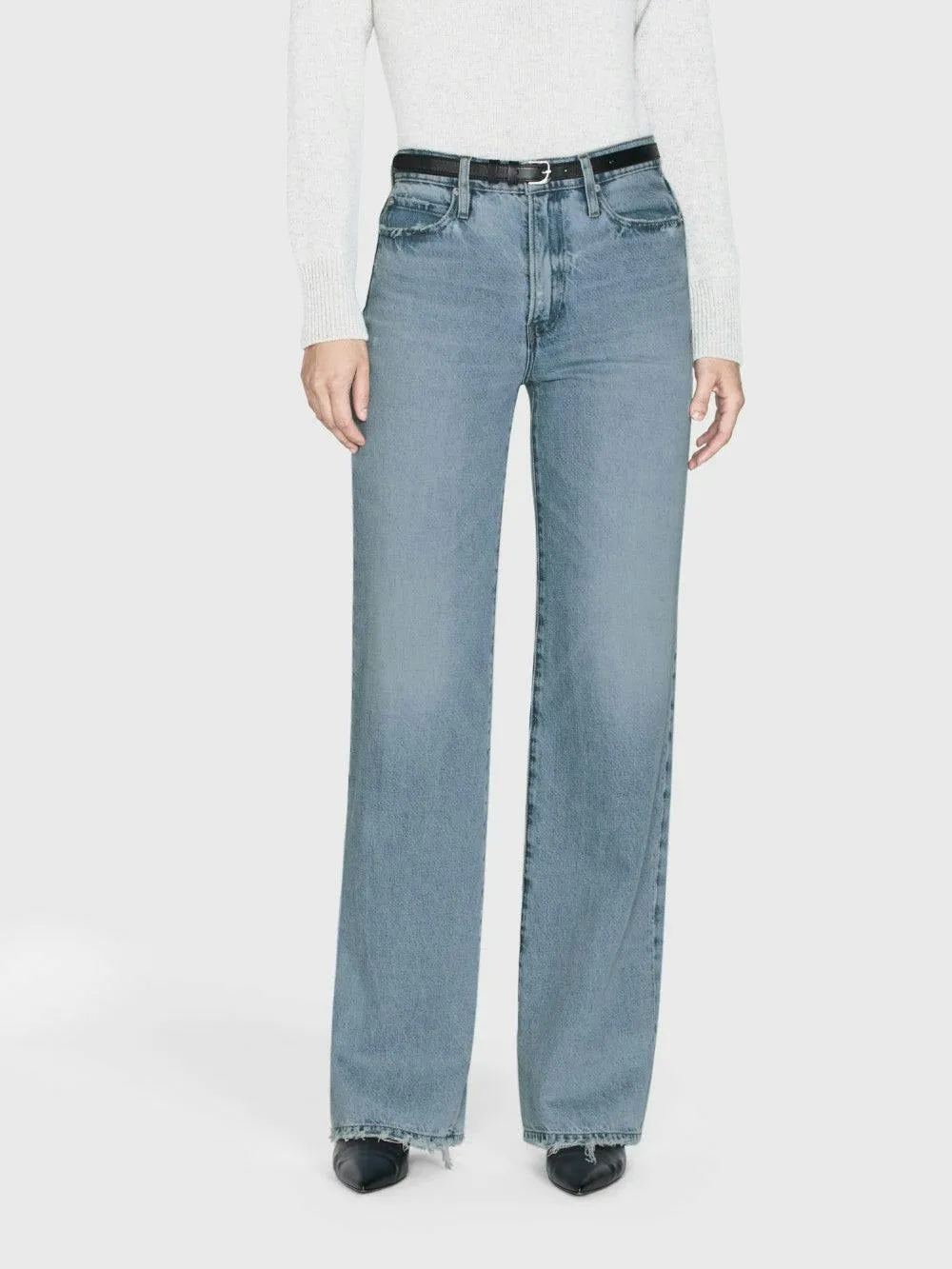 Frame Le Jane Wide Leg Jeans in Ziggy