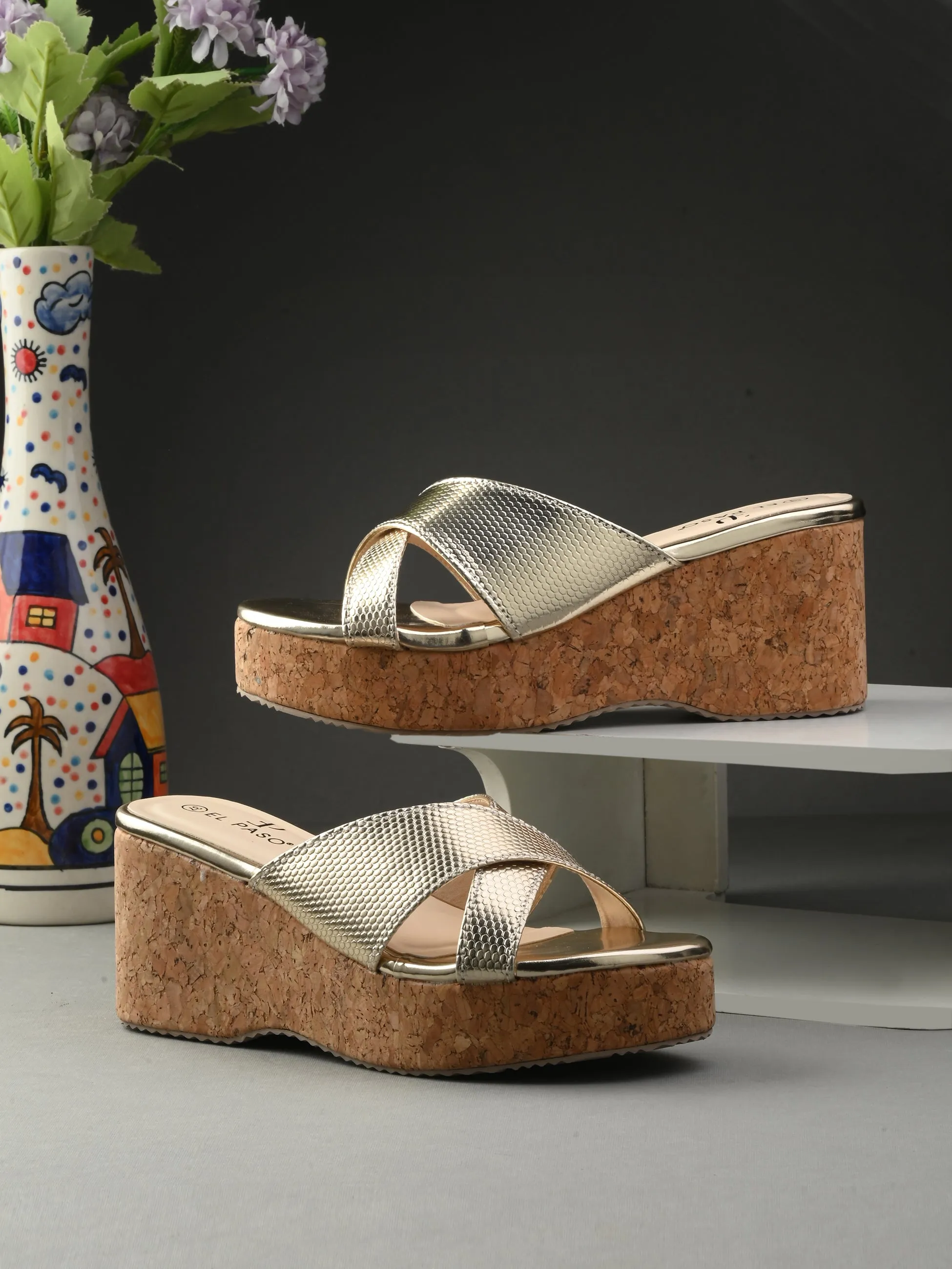 Gilded Harmony Platform For Women