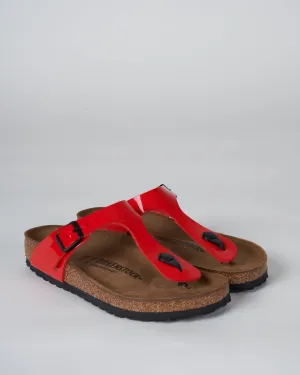 gizeh sandal - cherry patent