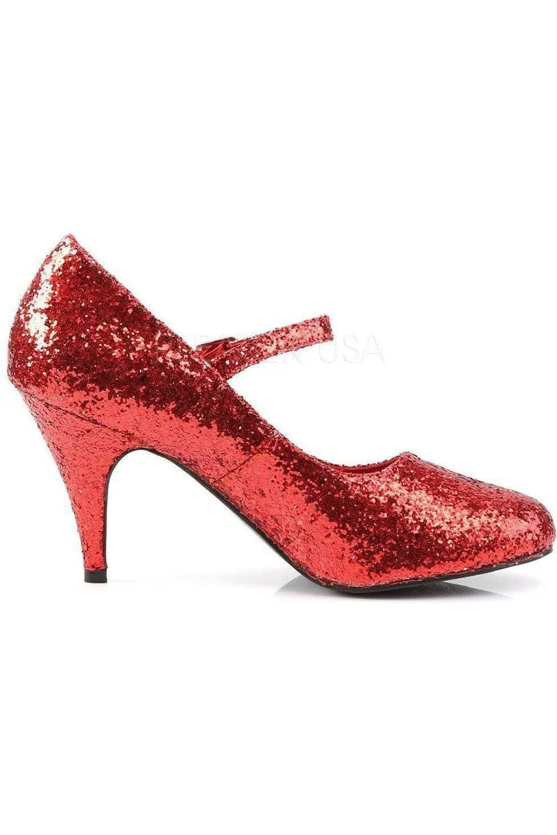 GLINDA-50G Mary Jane | Red Glitter