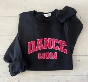 Glitter Applique Embroidered Dance Mom Sweatshirt
