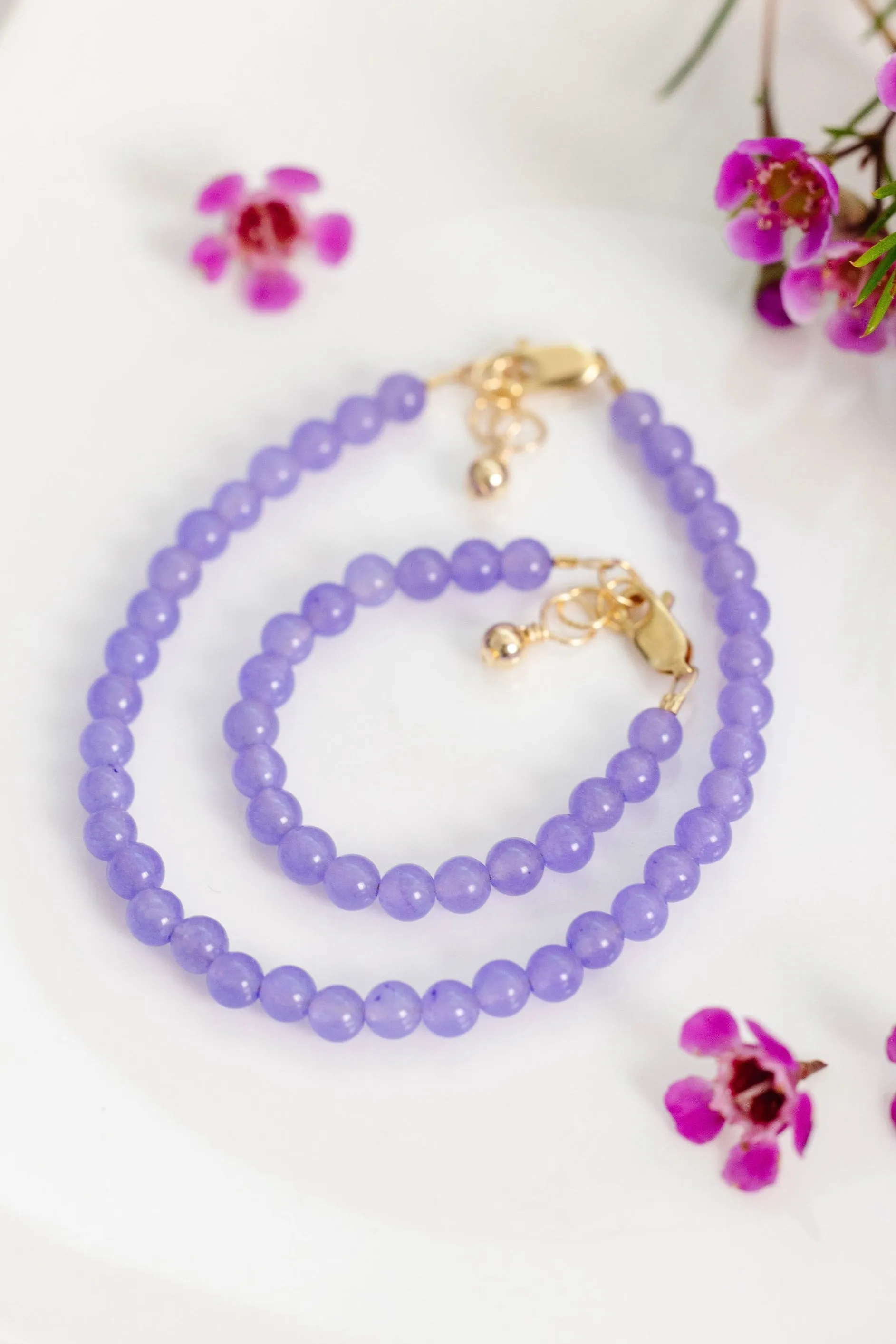 Grape Mom   Mini Bracelet Set (4MM Beads)
