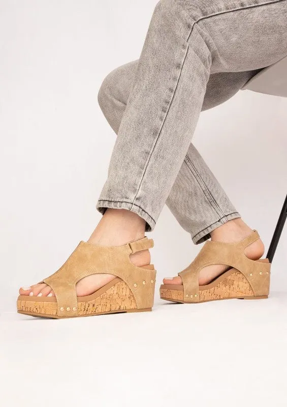 HANNAH THICK SOLE ROMAN WEDGES - PLATFORMS