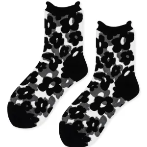 Hansel from Basel - Pop Sheer Crew Socks (Black)