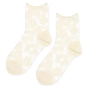 Hansel from Basel - Pop Sheer Crew Socks (Snow)