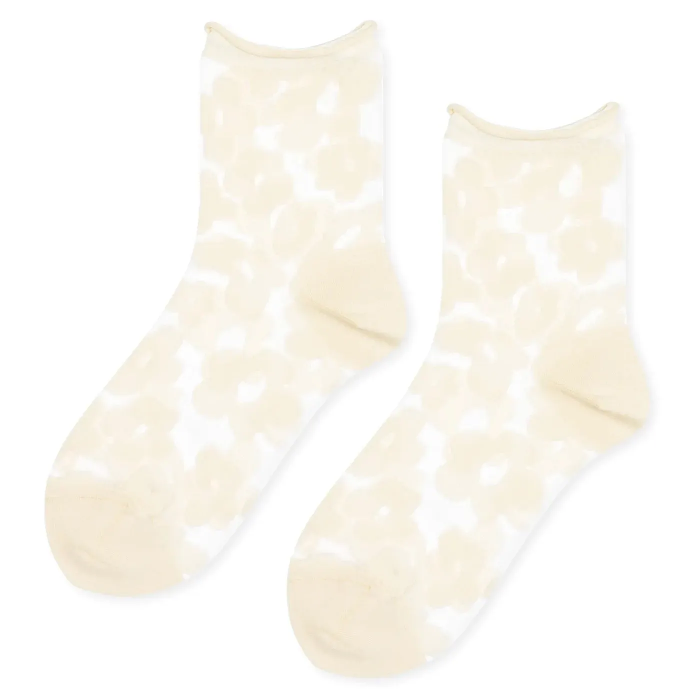 Hansel from Basel - Pop Sheer Crew Socks (Snow)