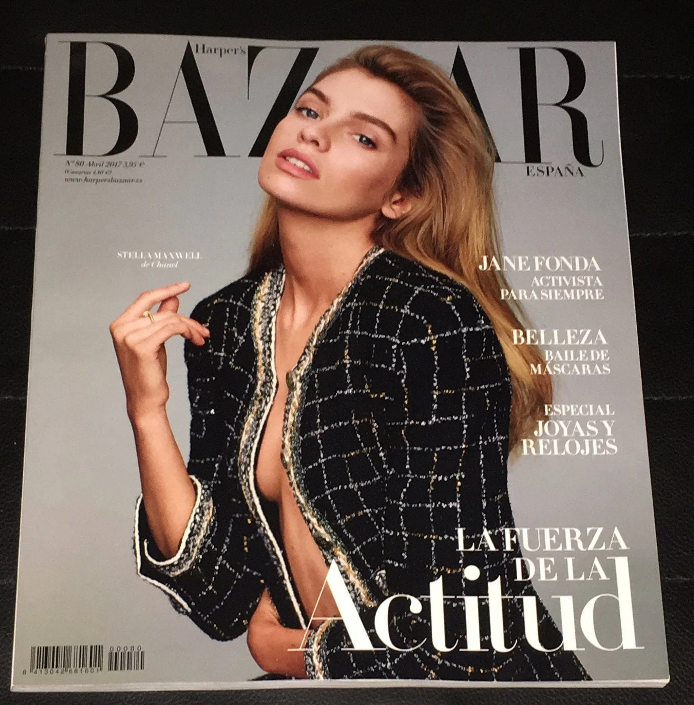 HARPER'S BAZAAR Spain Magazine April 2017 STELLA MAXWELL Iris Strubegger JANE FONDA