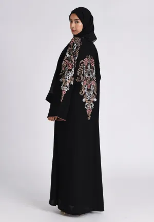 Hawaa Garden Embroidered Closed Abaya