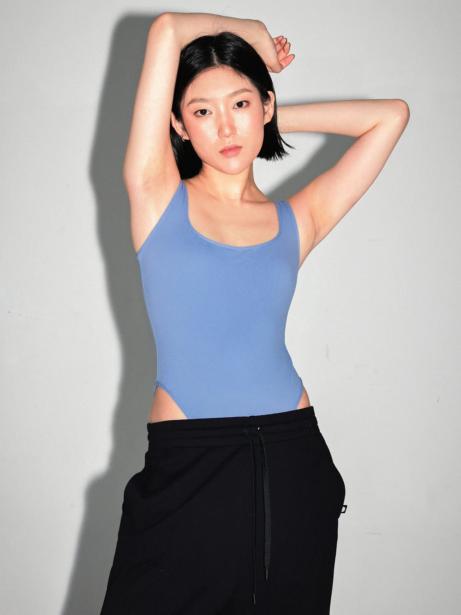 HIGH-CUT BASIC TANK BODYSUIT
