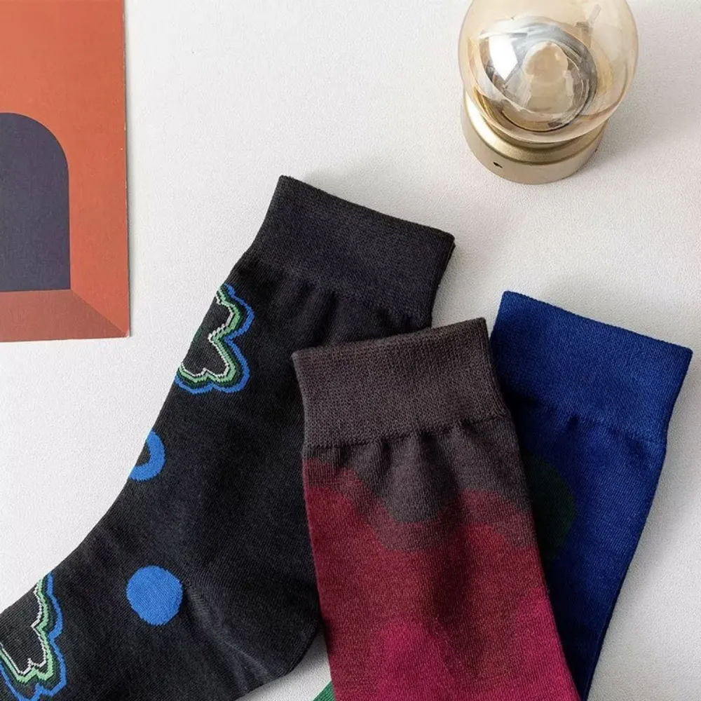 High Street Contrast Color Gradient Socks