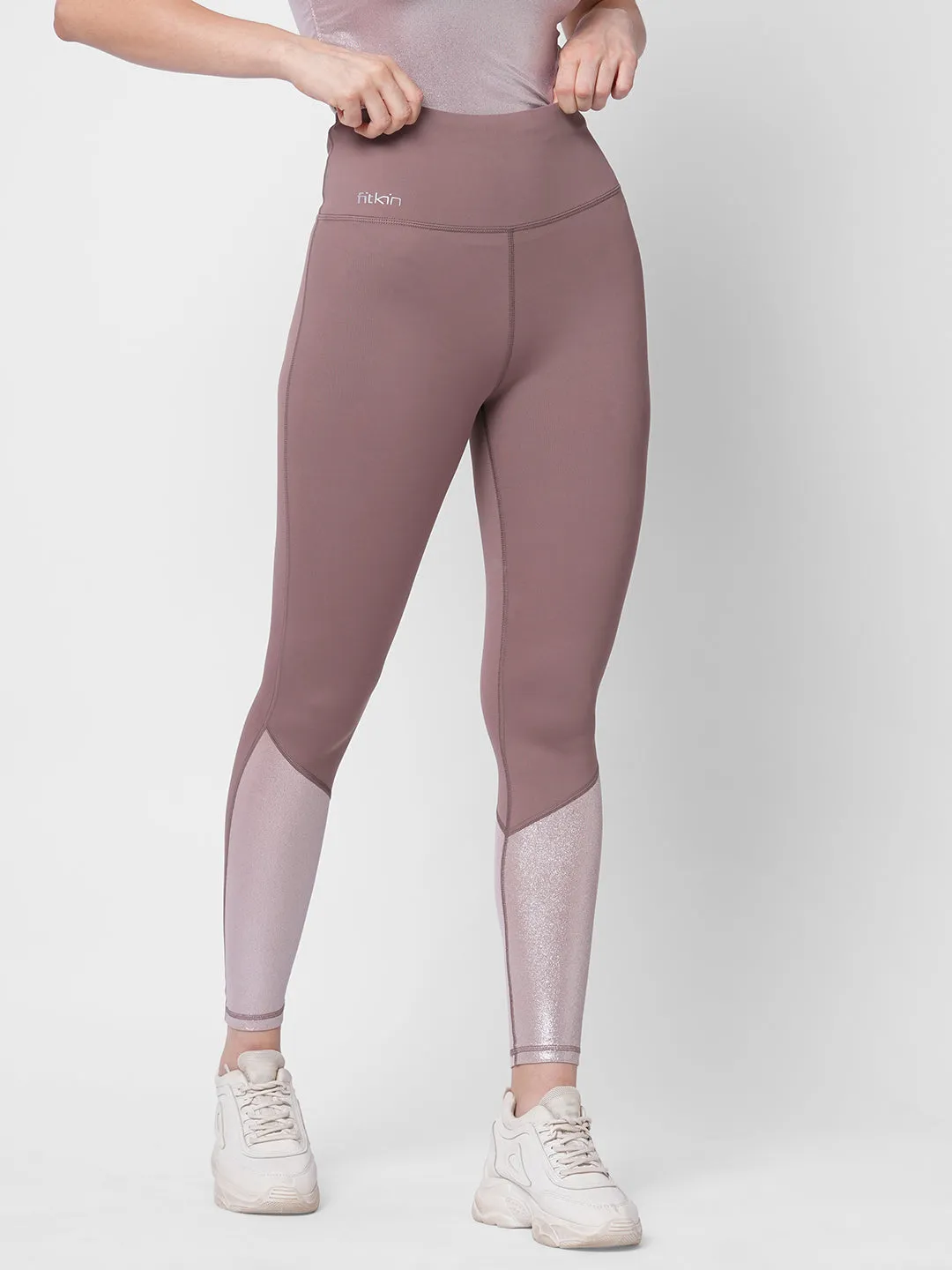 High waisted pure luxe pink tights