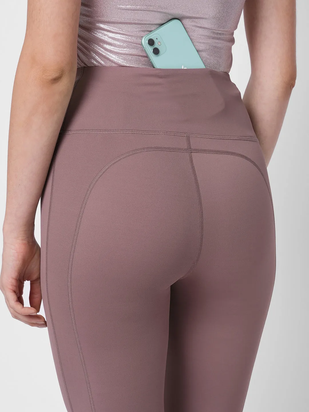 High waisted pure luxe pink tights