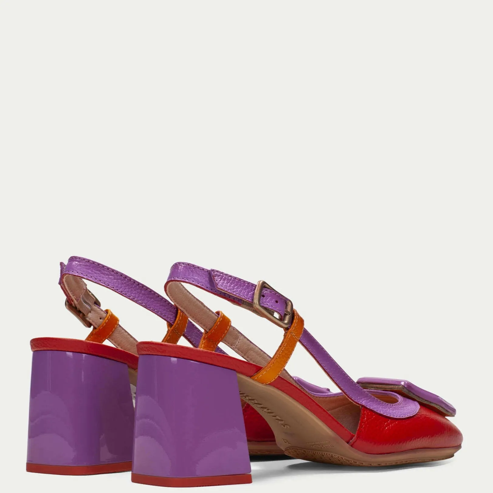 Hispanitas Red Multi Leather Heeled Shoes