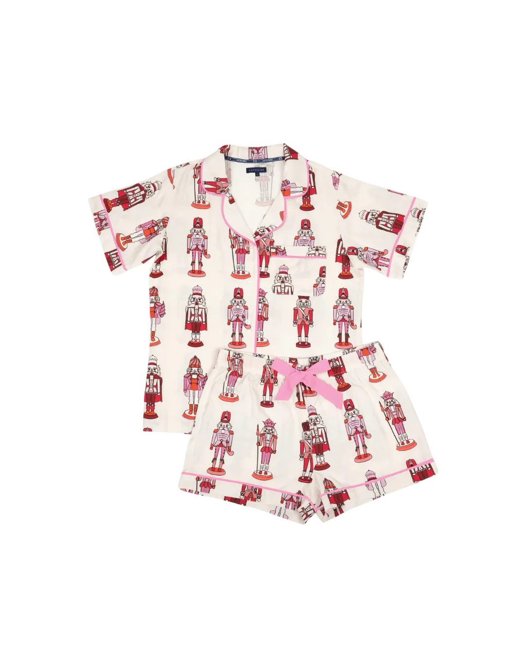 HOLIDAY MARCH PAJAMA SHORTS SET