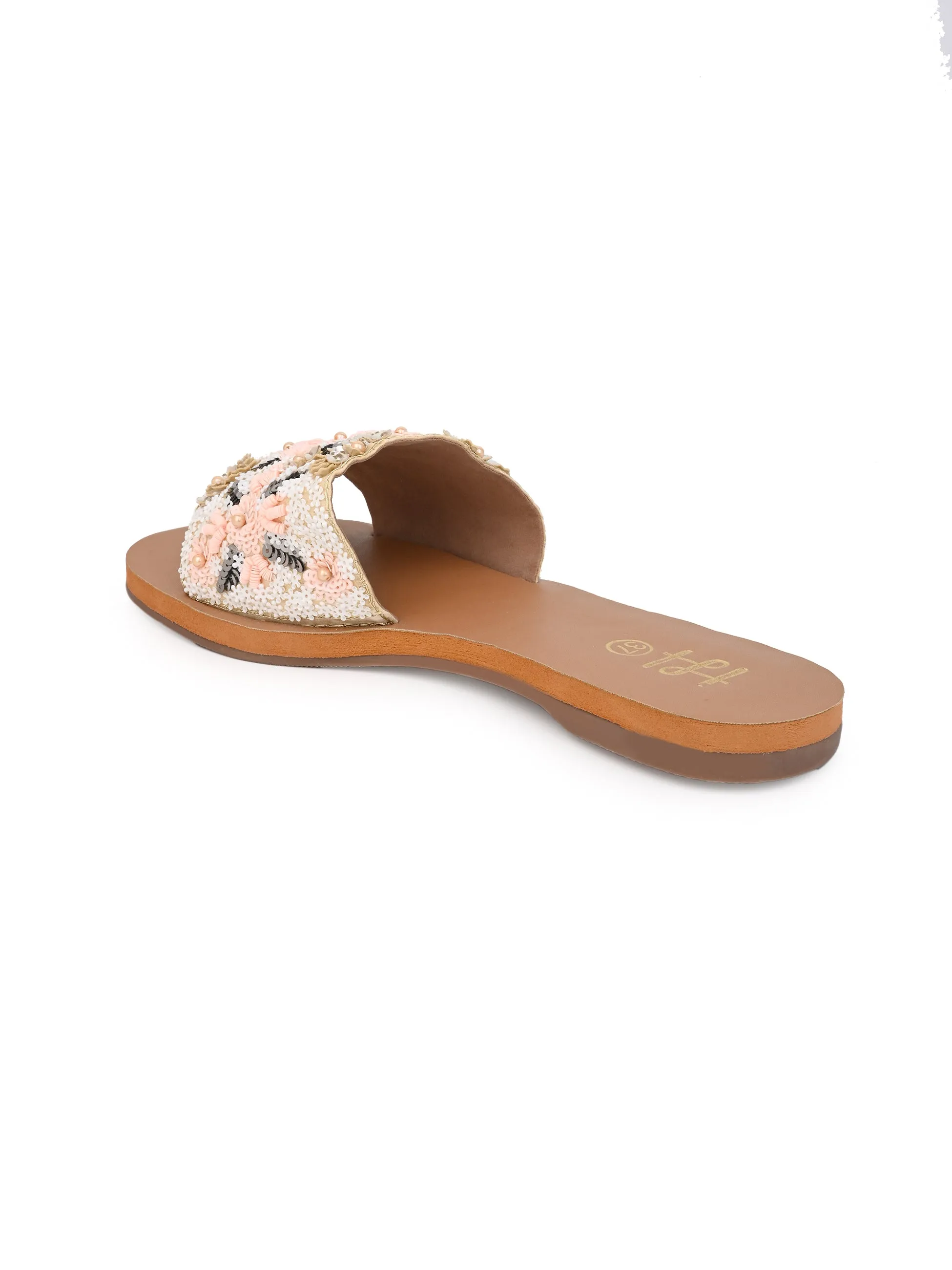 Hydes and Hues Women Glam Up Brown Flats