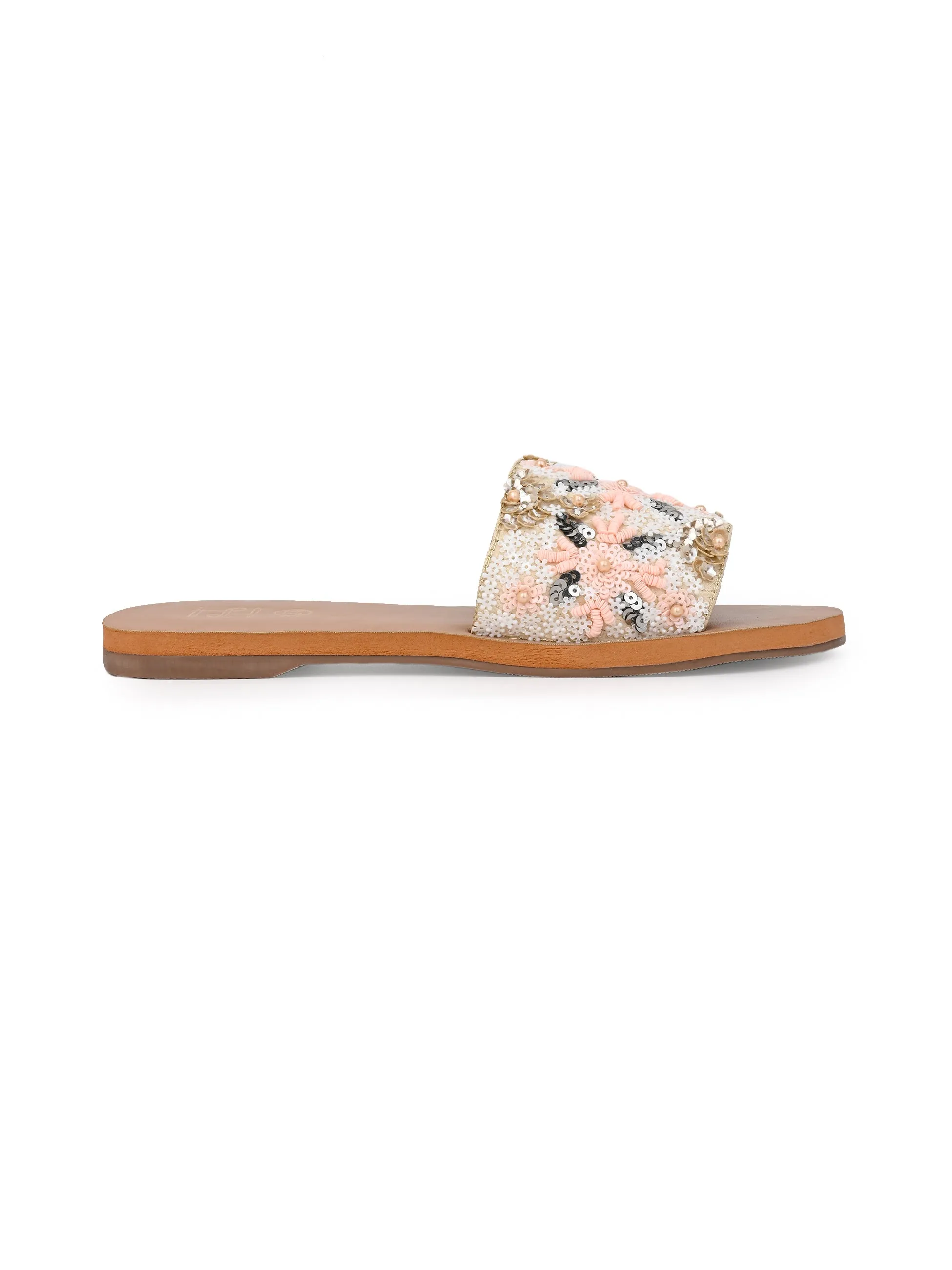 Hydes and Hues Women Glam Up Brown Flats