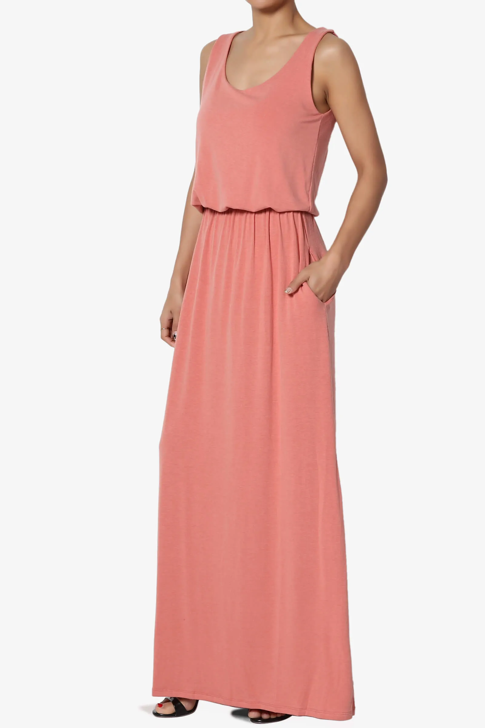 Irenee Blouson Tank Maxi Dress PLUS