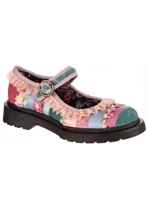 Irregular Choice Lacey Stroll Mary Jane Shoes Blue
