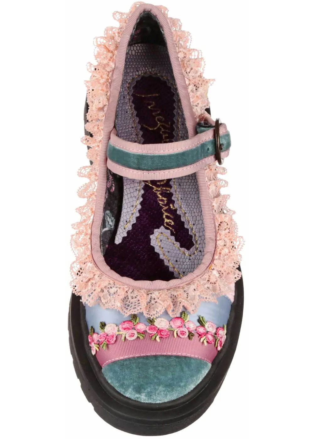 Irregular Choice Lacey Stroll Mary Jane Shoes Blue