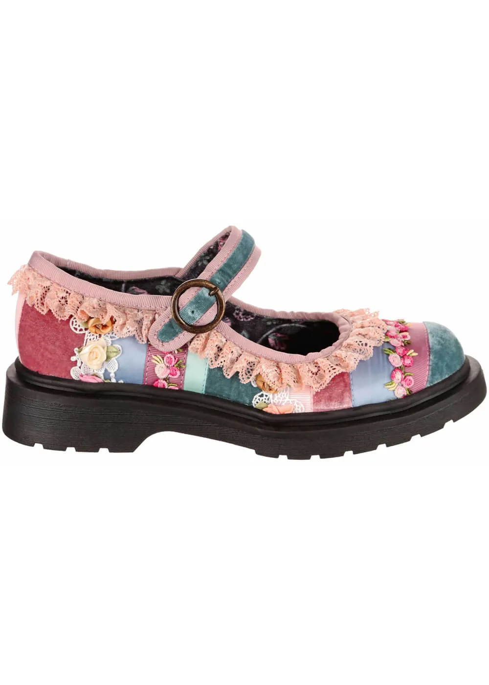 Irregular Choice Lacey Stroll Mary Jane Shoes Blue