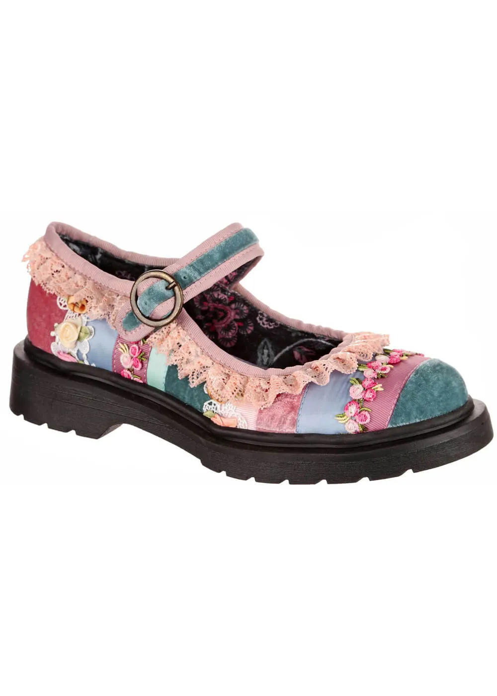Irregular Choice Lacey Stroll Mary Jane Shoes Blue