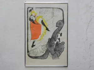 Jane Avril by Toulous-Lautrec Framed Vintage Poster