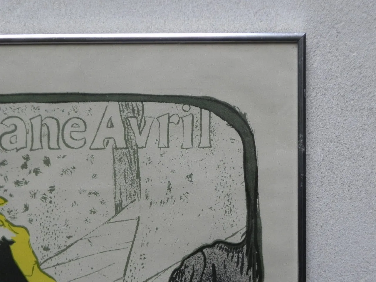 Jane Avril by Toulous-Lautrec Framed Vintage Poster