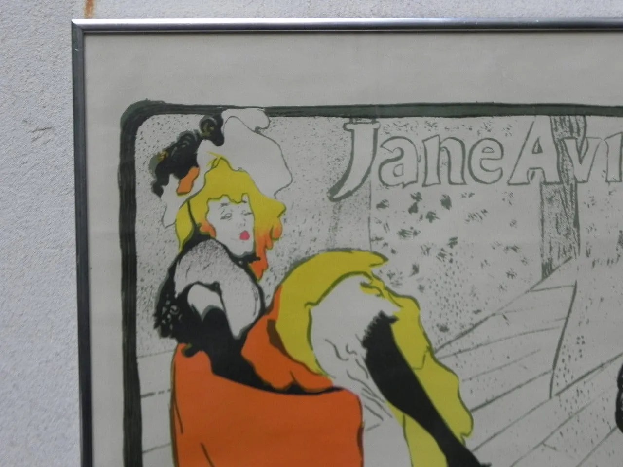 Jane Avril by Toulous-Lautrec Framed Vintage Poster