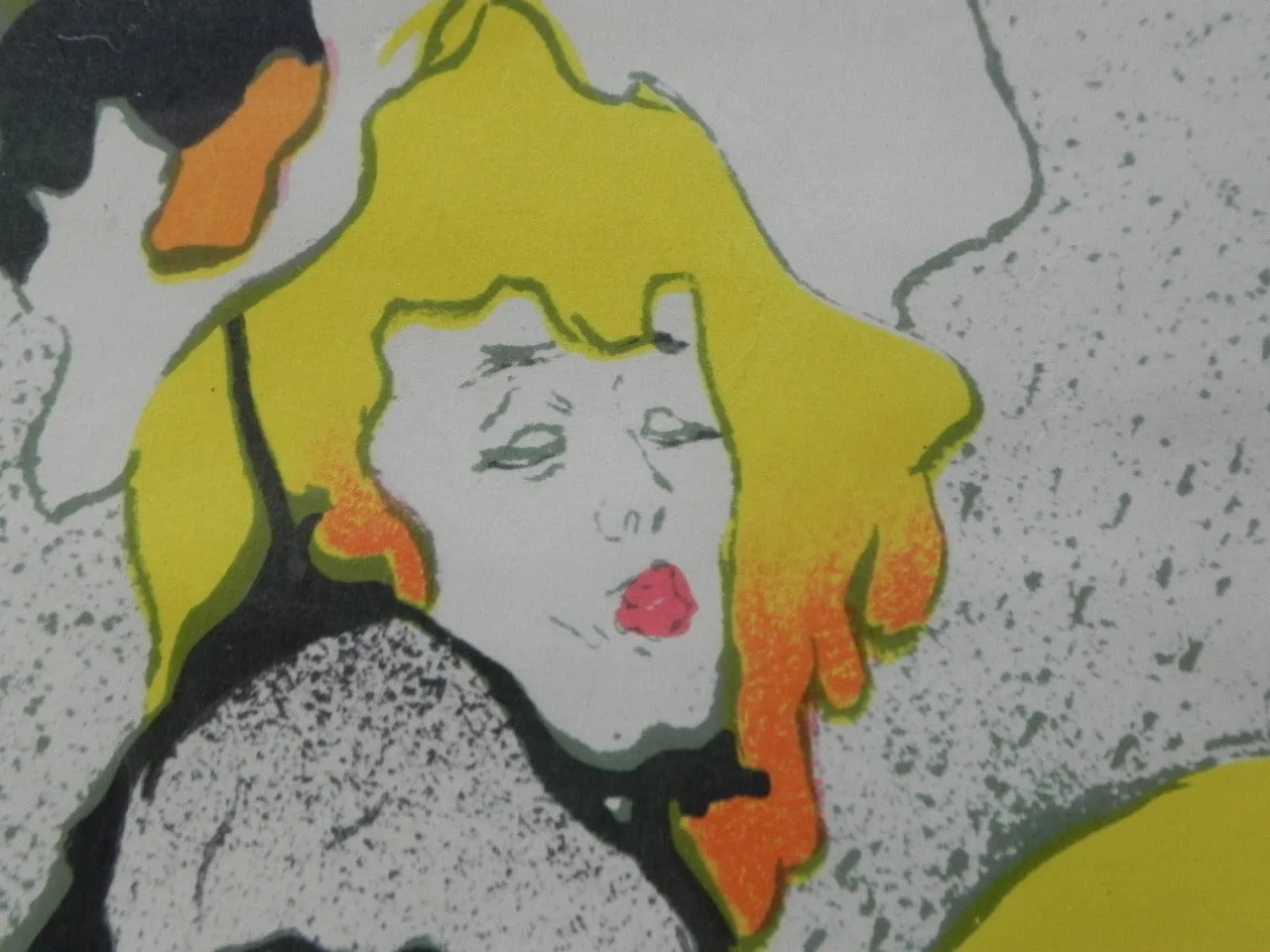 Jane Avril by Toulous-Lautrec Framed Vintage Poster