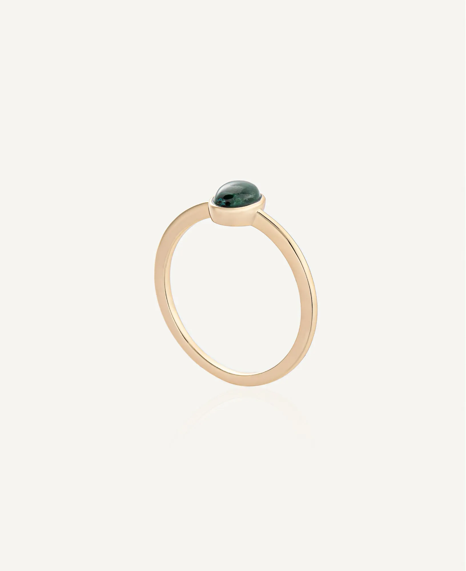 Jane Malachite Bezel Ring