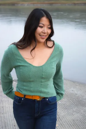 Jane Textured U-Neck Top