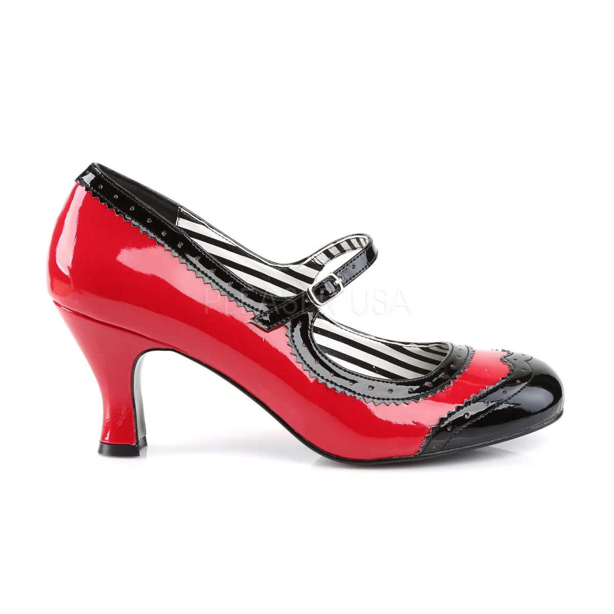 JENNA-06  Red-Black Patent