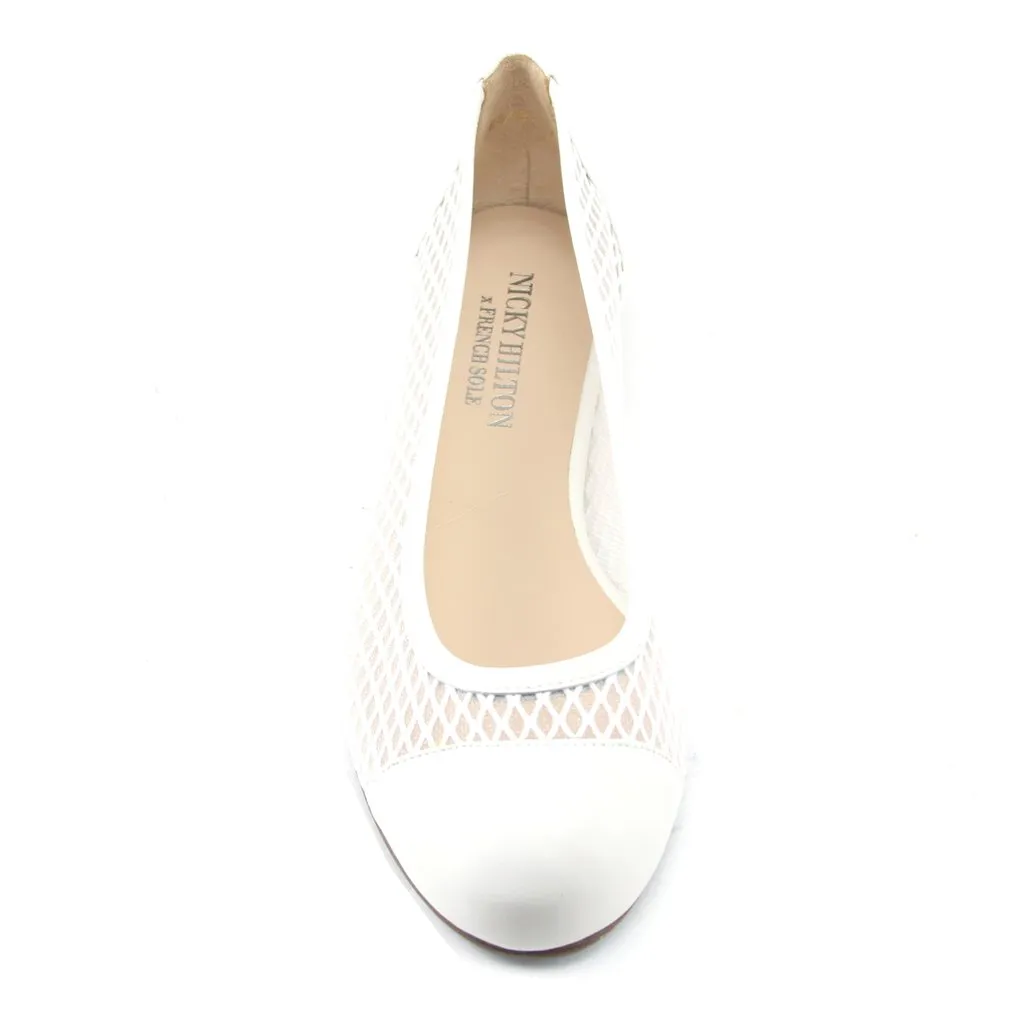 Jessica White Diamond Mesh