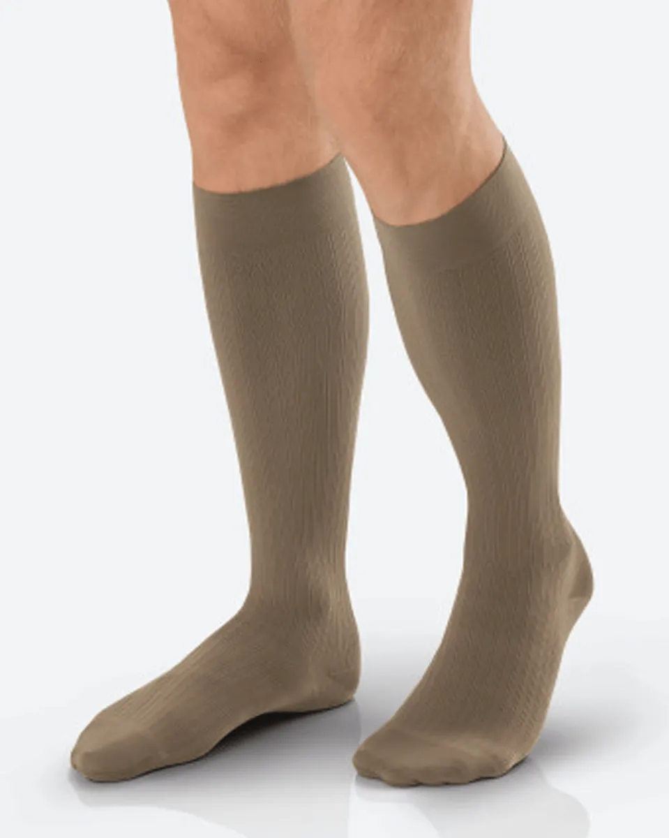 Jobst for Men Ambition Knee High Ribbed Compression Socks 20-30 mmHg