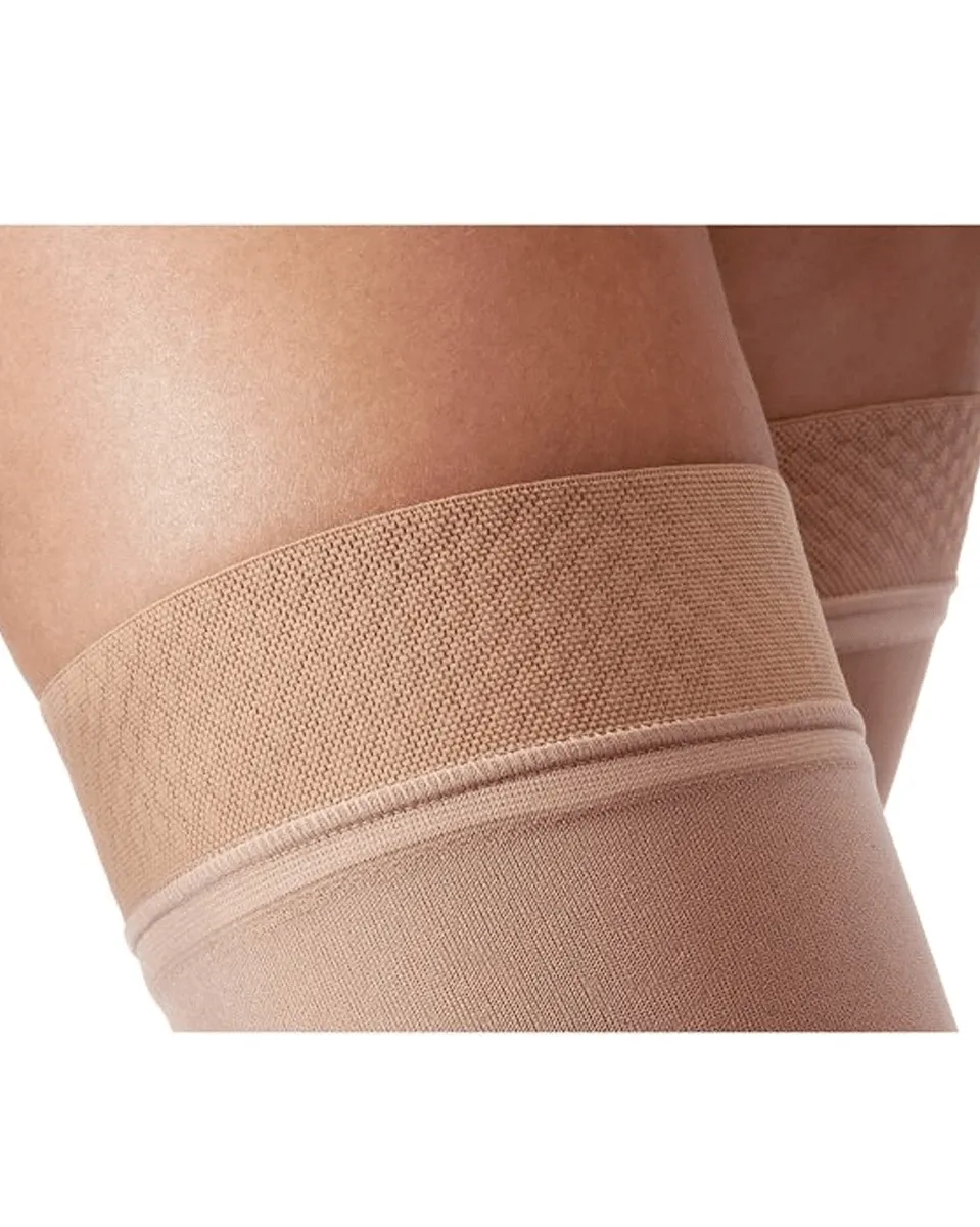 Jobst Relief Thigh Highs Open Toe with Silicone Top Band 30-40 mmHg