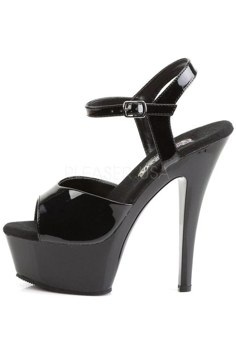 JULIET-209 Platform Sandal | Black Patent