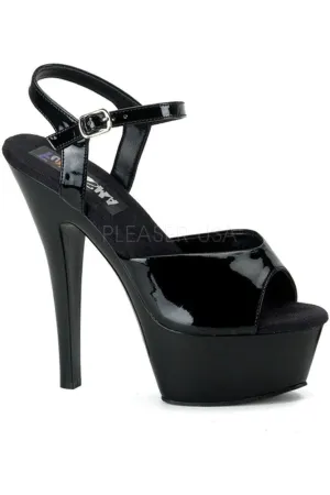 JULIET-209 Platform Sandal | Black Patent