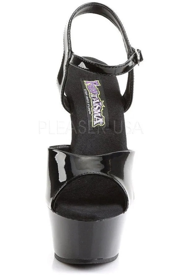 JULIET-209 Platform Sandal | Black Patent
