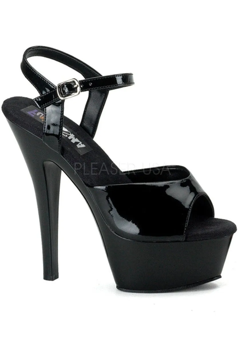 JULIET-209 Platform Sandal | Black Patent