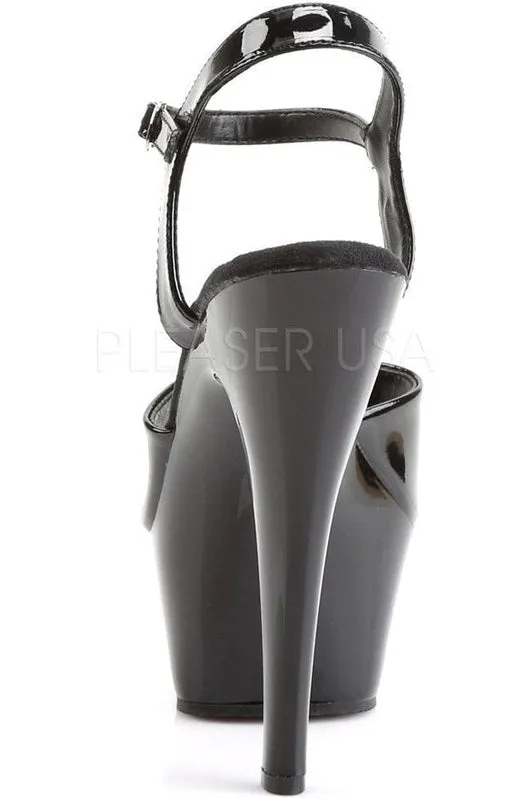 JULIET-209 Platform Sandal | Black Patent