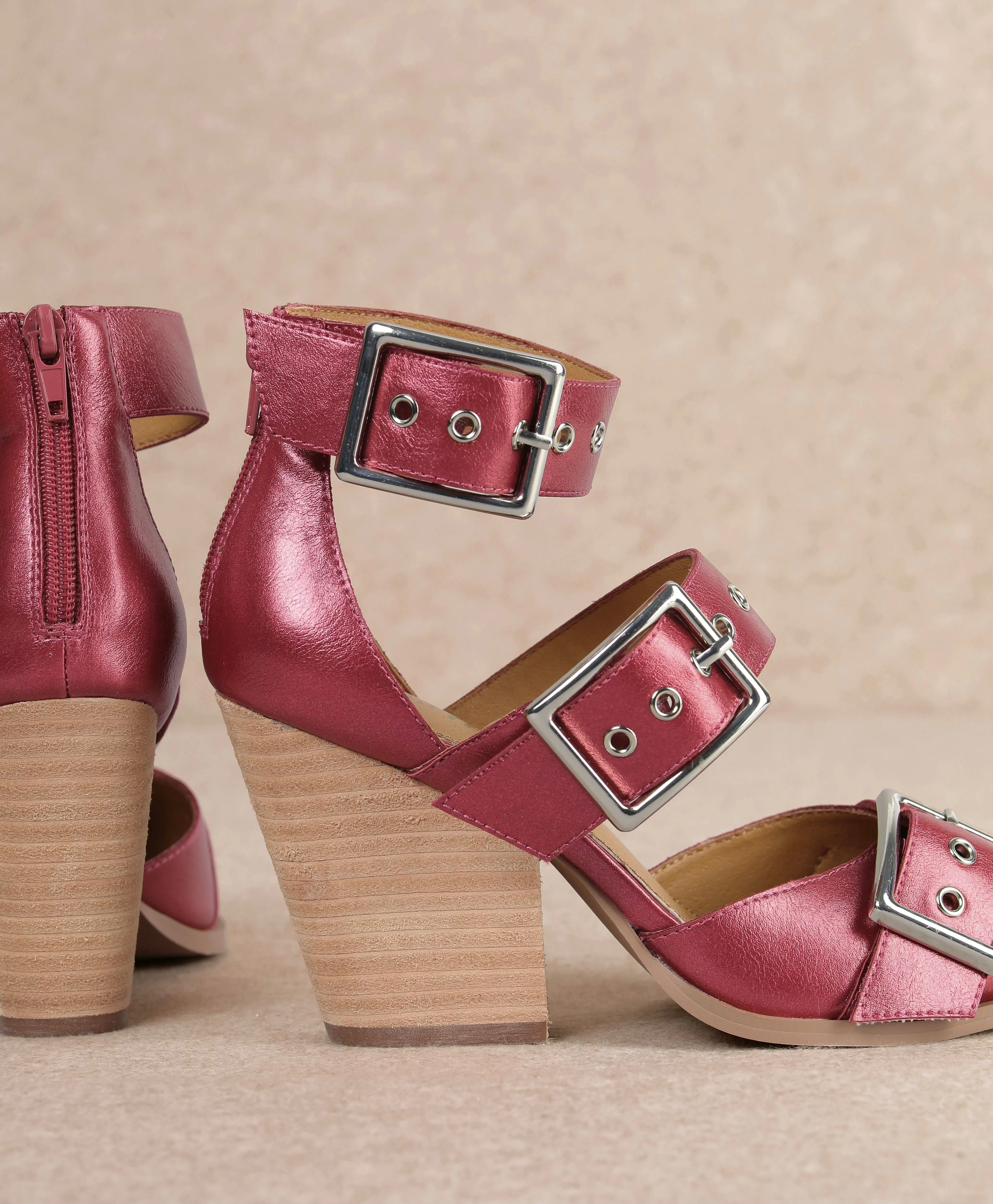 Katie Heels - Shiny Dark Pink