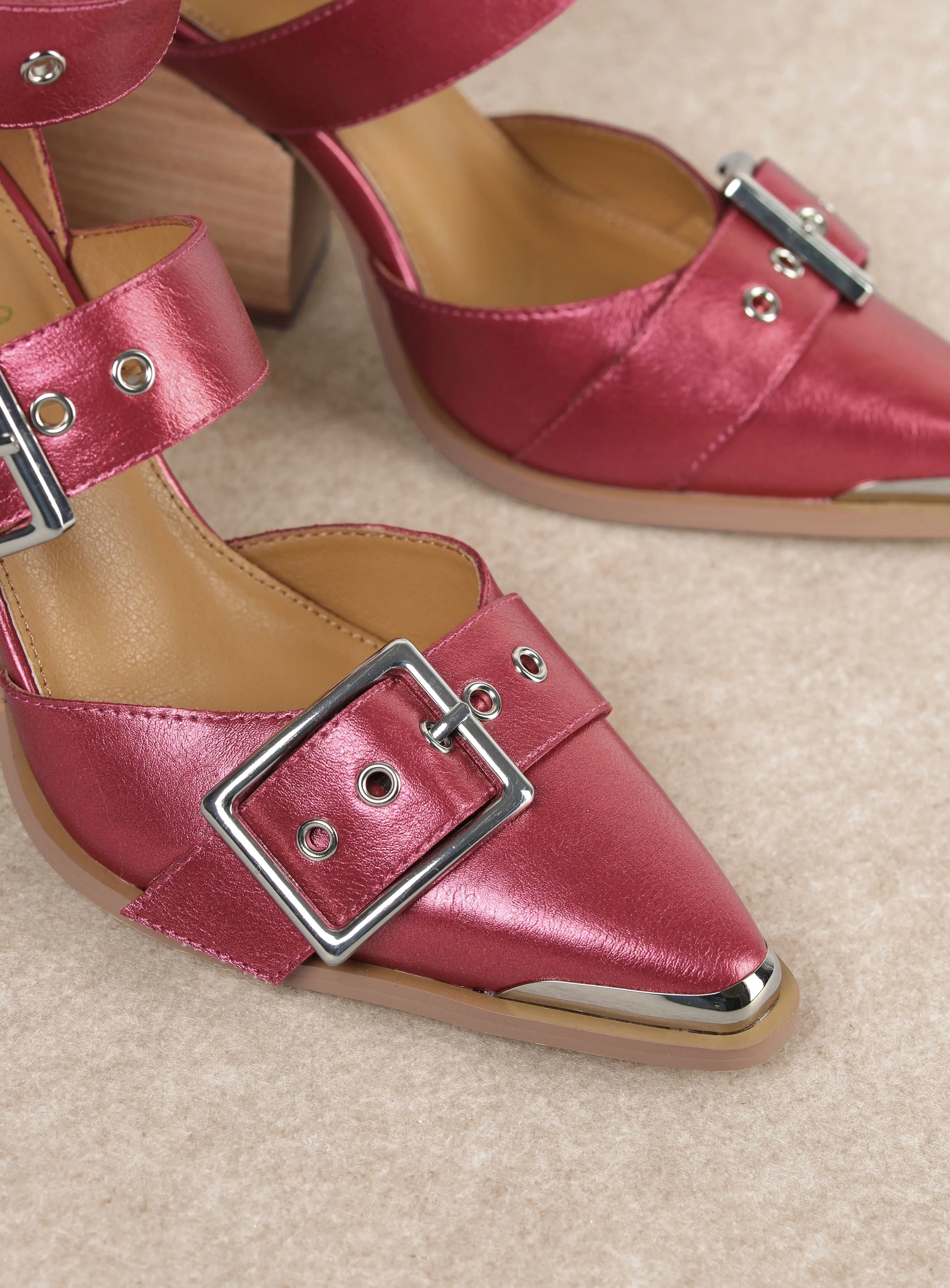 Katie Heels - Shiny Dark Pink