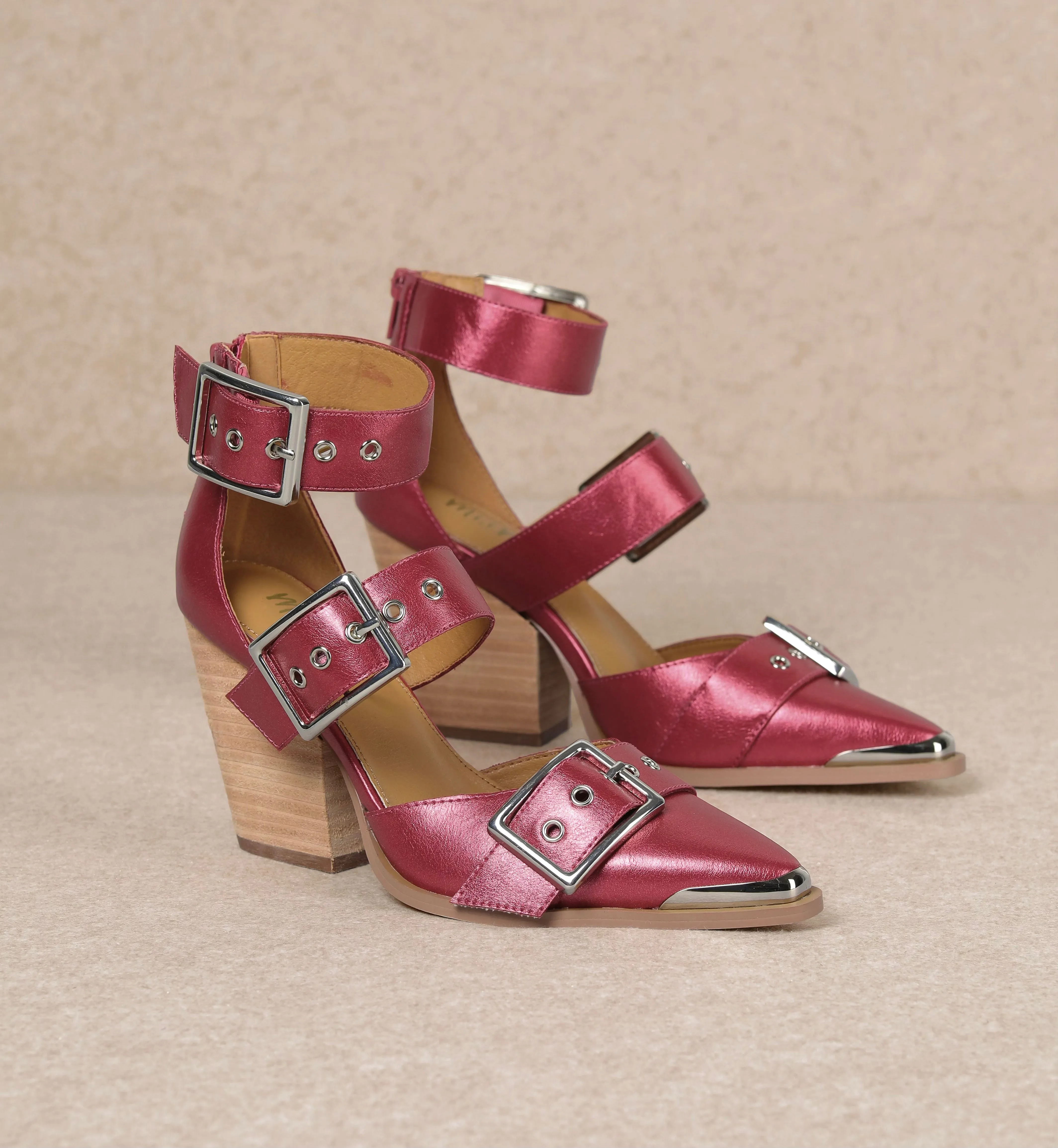 Katie Heels - Shiny Dark Pink