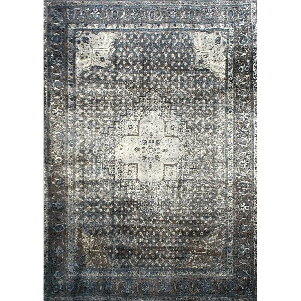 Kelly Vintage Area Rug, 9' x 12' in Slate