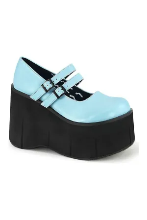 KERA-08 Mary Jane | Blue Faux Leather