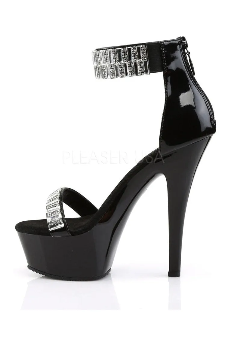 KISS-269RS Platform Sandal  | Black Patent