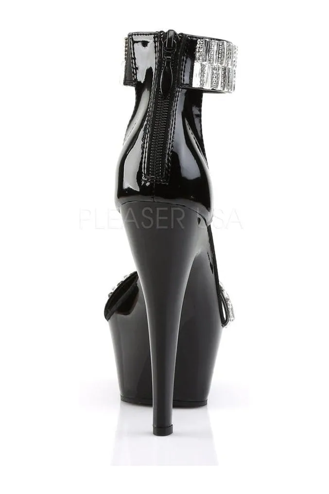 KISS-269RS Platform Sandal  | Black Patent